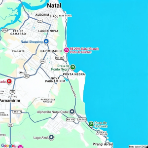 Localização do Maré Alta Hotel